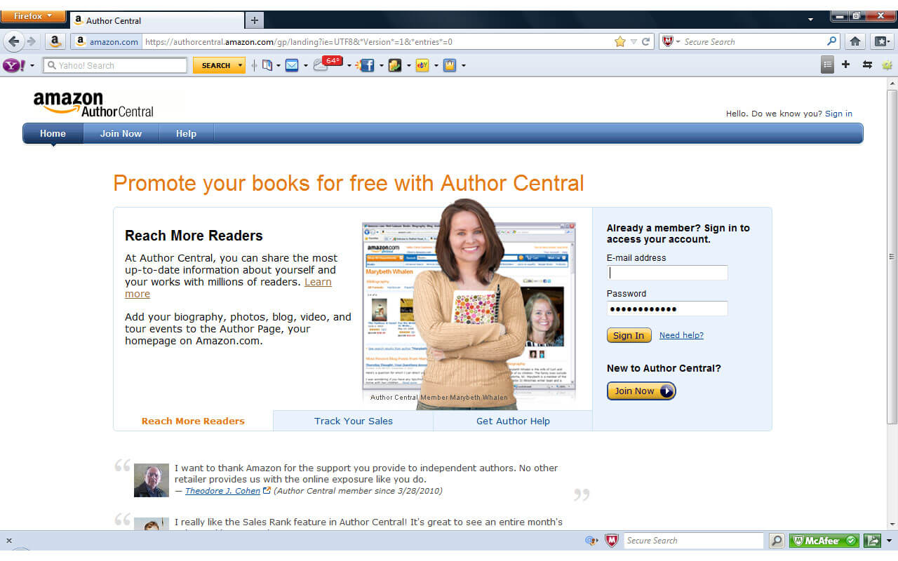 amazon author central amazon author central